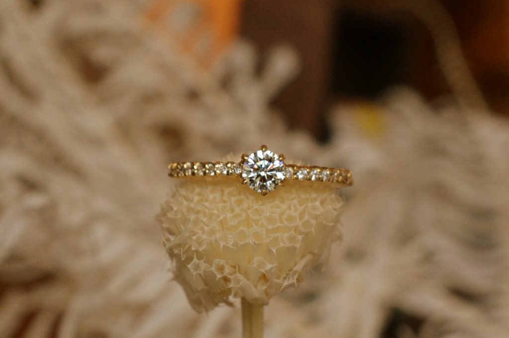 駿東郡清水町からフルオーダーされた婚約指輪