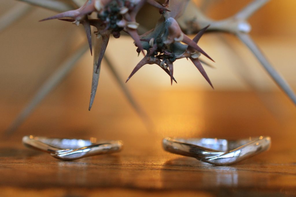 V型結婚指輪フルオーダー