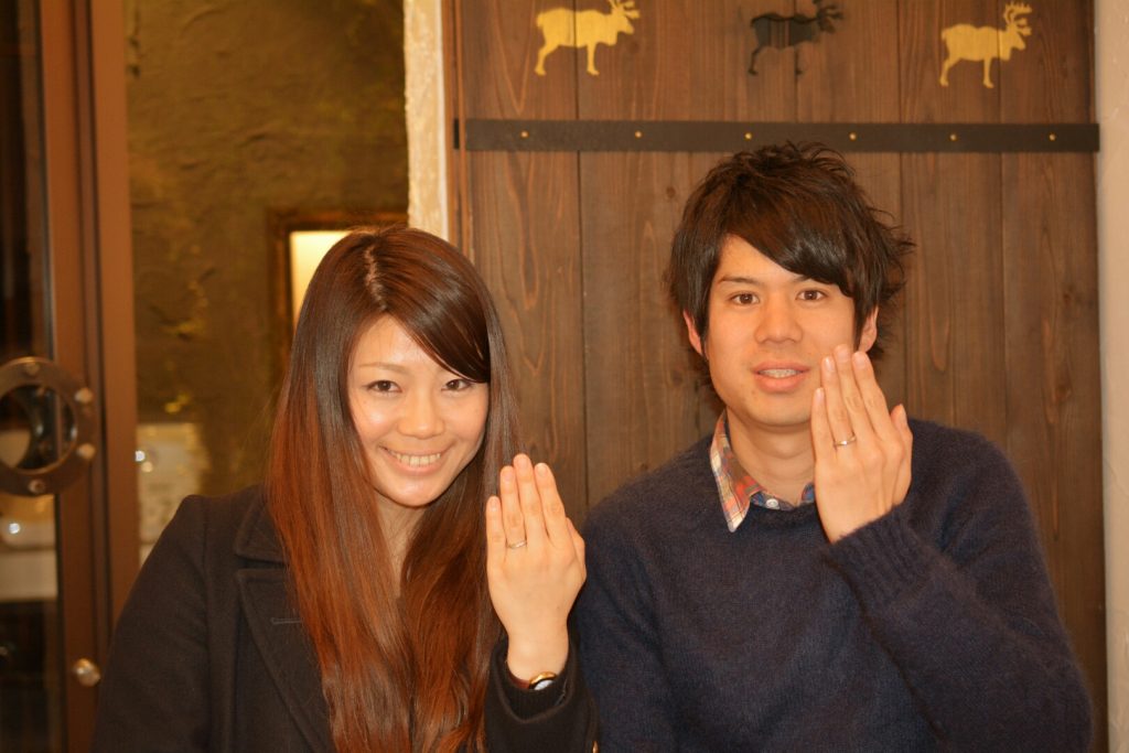 函南町のNさん結婚指輪納品