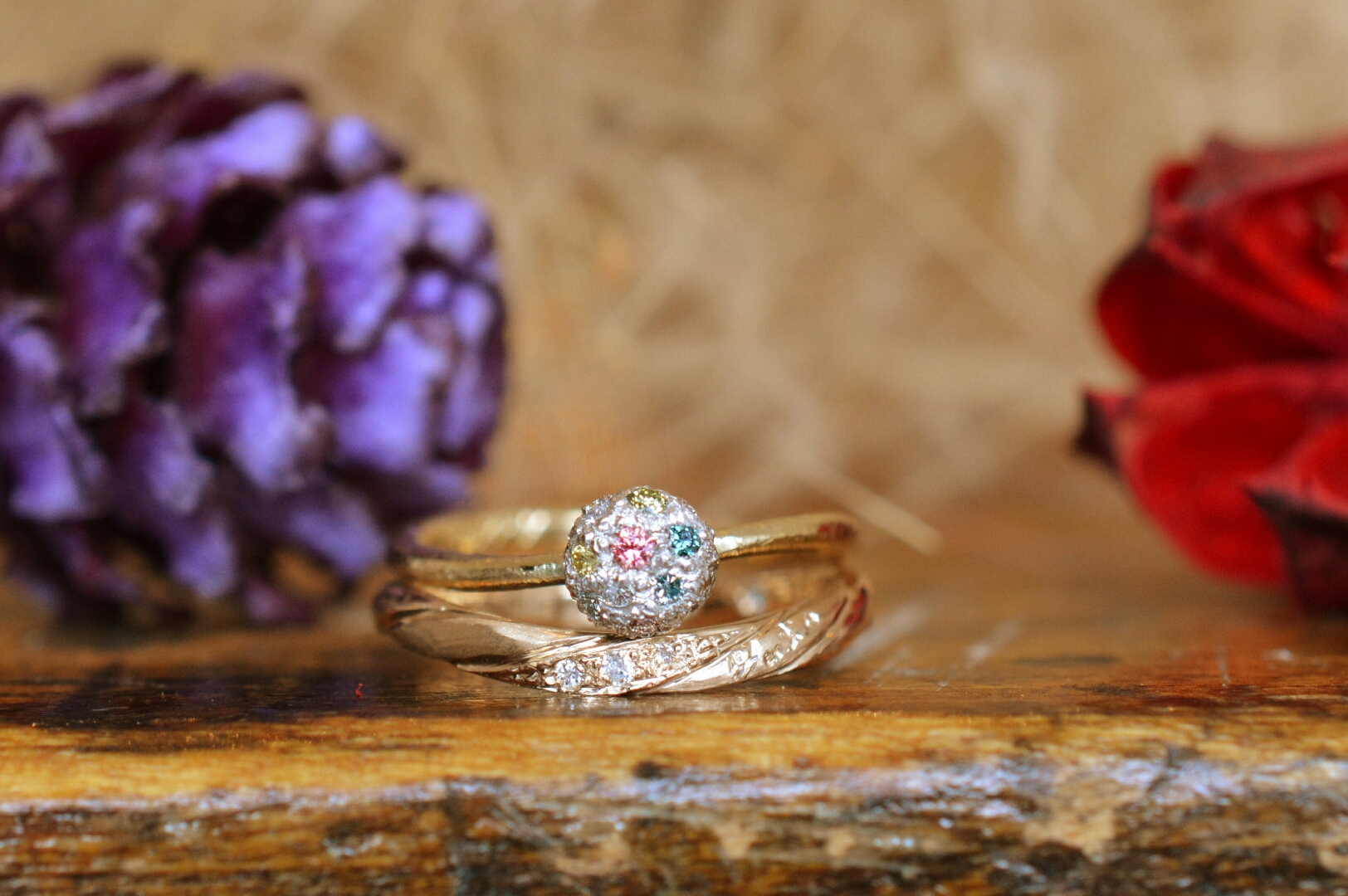 『まる』がテーマの婚約指輪