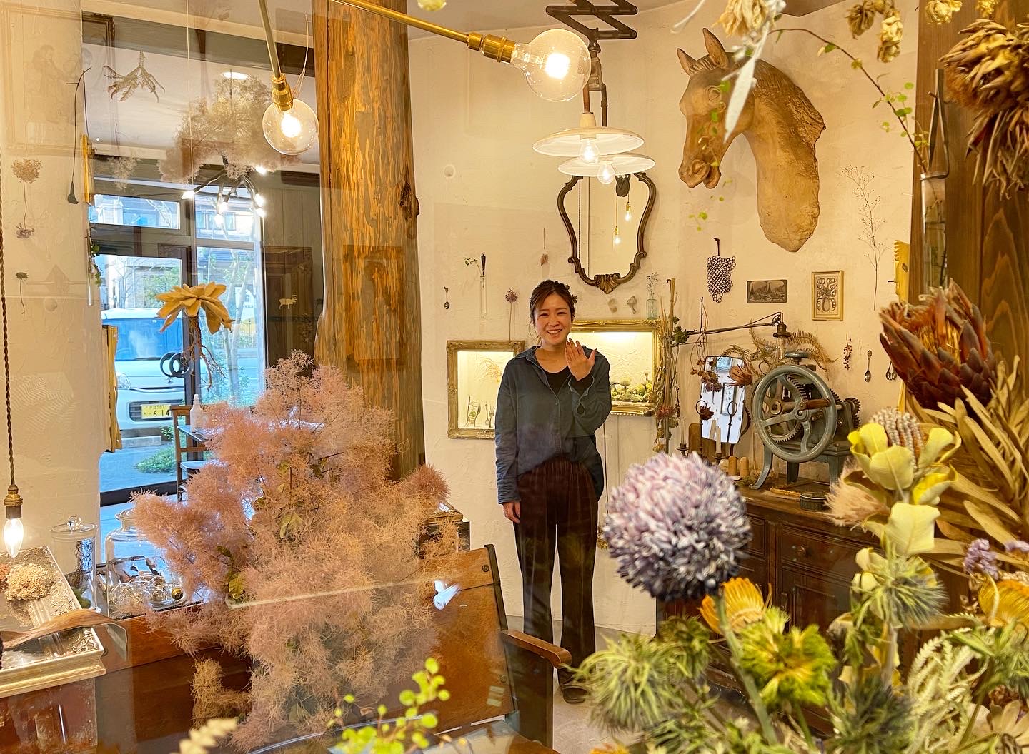 ピンクサファイヤのピンキーリング