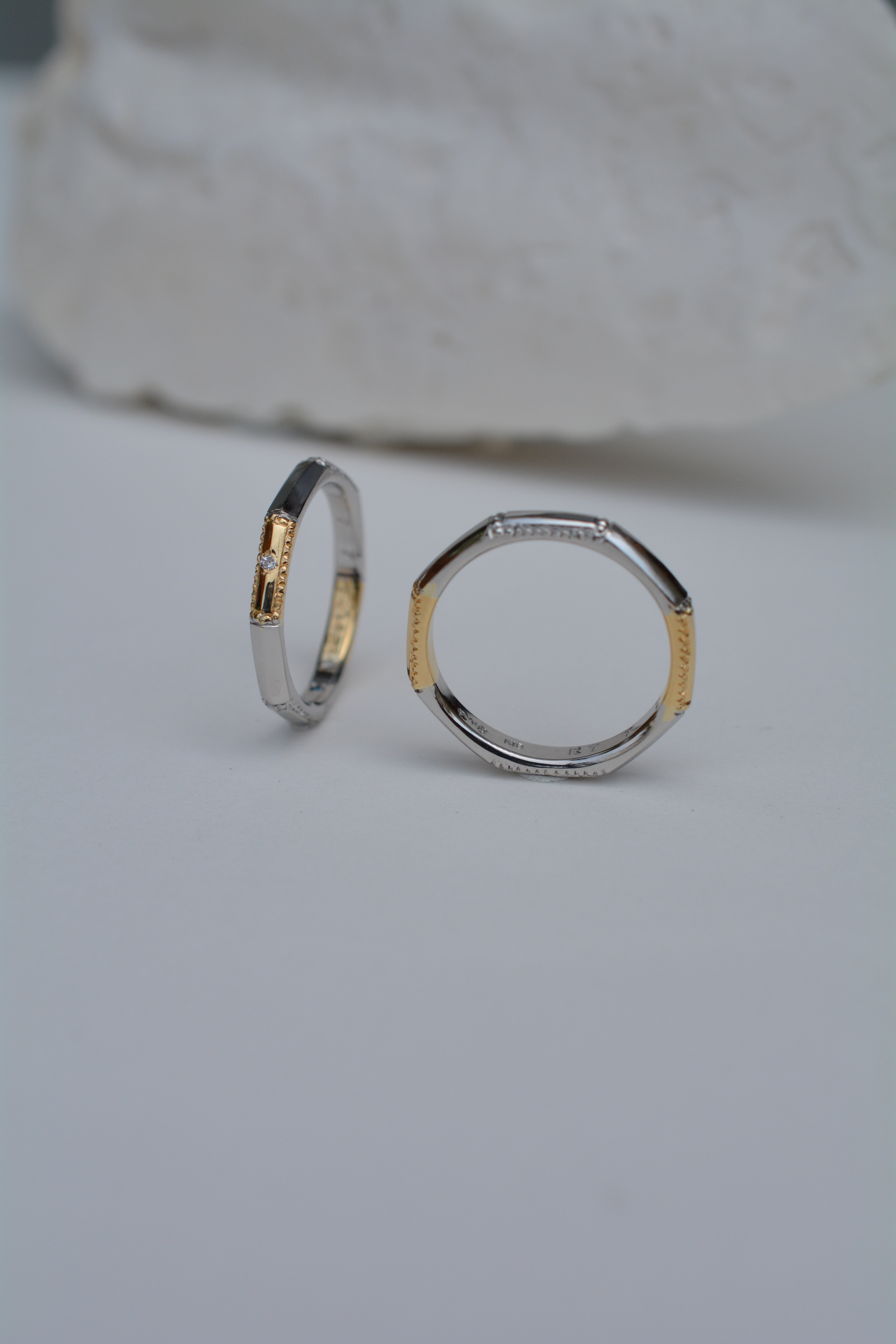 8角形のマリッジリング